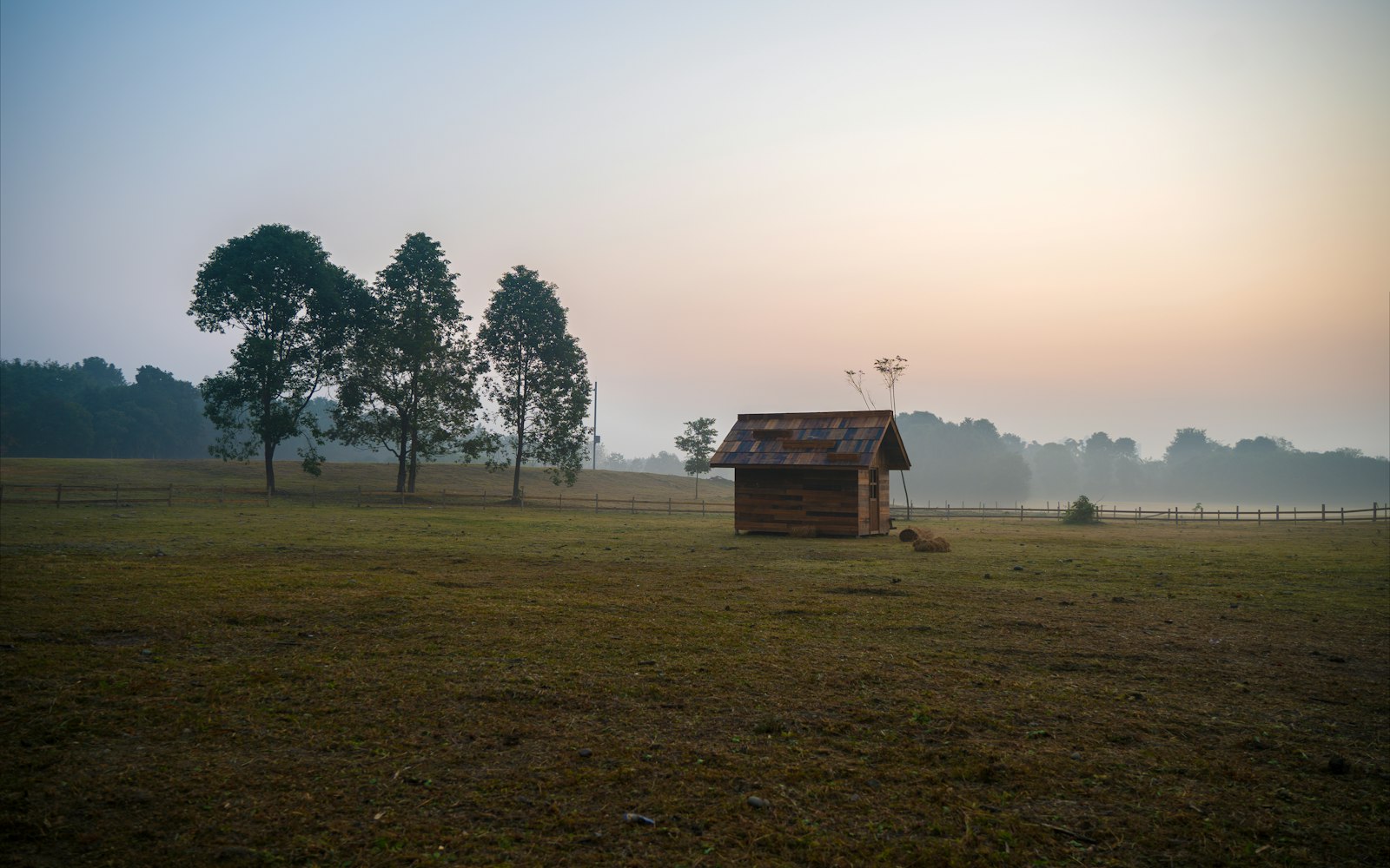 A rural night landscape that inspired Taylor House